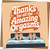 Funny Naughty Greeting Card - Thanks for All the Amazing Orgasms - 145mm x 145mm Square Card with Kraft Envelope - Adult Humor Anniversary, Birthday, Valentine’s Day for Him or Her