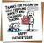 Funny Father’s Day Card – Thanks for Passing On Your Crippling Anxiety and Childhood Trauma – Dark Humor Joke Card, 145mm x 145mm, Blank Inside with Kraft Envelope