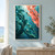 Opposing teal and coral-pink kelp fronds frame small silvery fish in sunlit blue-green water, with “Tide Garden” lettered at the bottom.; frame shown for styling only