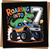 Roaring Into 7 Birthday Card for Boys – Dinosaur & Monster Truck 7th Birthday – Fun Square Greeting Card 145mm x 145mm with Kraft Envelope
