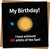 60th Birthday Card Funny – Space Sun Orbits Design, My Birthday 60 Orbits of the Sun, 145mm x 145mm, Blank Inside, Kraft Envelope Included, For Him Her Men Women, Milestone Sixty