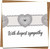 With Deepest Sympathy Card – Condolence Bereavement Greeting, Heart Lace Design, 145mm x 145mm Square, Blank Inside, Includes Kraft Envelope