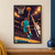 Turquoise-uniformed basketball player reaches toward the hoop with the ball as a white-uniformed defender contests from the right.; frame shown for styling only