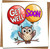 Get Well Soon Owl Balloon Greeting Card - Cute Owl on Branch - 145mm x 145mm Square Card with Kraft Envelope - Cheer Up, Recovery, Thinking of You