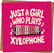 Just a Girl Who Plays Xylophone Greeting Card - 145mm x 145mm - Pink Musician Card for Girls, Band or Music Teacher, Birthday or Congratulations - Blank Inside with Kraft Envelope
