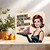 Funny Greeting Card – Working From Home As The Bartender – Retro Pop Art Humor Birthday/Any Occasion Card, Blank Inside, 145mm x 145mm, Includes Kraft Envelope