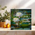 With Deepest Sympathy Card – Water Lily Design – 145mm x 145mm Square Greeting Card with Kraft Envelope – Condolence, Bereavement, Thinking of You