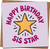 Happy Birthday Sis Star Card for Sister – 145mm x 145mm Square Birthday Greeting Card, Cute Star Design, Blank Inside, Includes Kraft Envelope