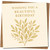 Beautiful Birthday Card, Botanical Leaf Design, 'Wishing You A Beautiful Birthday', 145mm x 145mm Square, Kraft, Includes Kraft Envelope