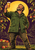 Bearded orchard keeper in a green jacket raising a foamy amber drink beneath a golden disc, framed by apple branches and crates.