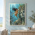 Pointed-eared woman in coral swimwear reaching toward a colossal submerged stone face amid underwater ruins, fish, aquatic plants, and light rays.; frame shown for styling only