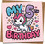 5th Birthday Card for Girl – Cute Unicorn Pink Greeting, Age 5 Kids Card, 145mm x 145mm, Includes Kraft Envelope, Perfect for Daughter, Granddaughter, Niece