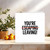 Funny Leaving Card for Coworker – You’re Leaving! Humorous Farewell, New Job or Goodbye Colleague – 145mm x 145mm Square, Blank Inside with Kraft Envelope