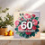 Happy 60th Anniversary Card, Rose Bouquet Design, 145mm x 145mm Square, Diamond Anniversary Card for Couple, Parents, Husband or Wife, Kraft Envelope Included