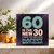 60th Birthday Card Funny – “60 Is the New 30 (Twice the Joint Pain)” Square Greeting Card, 145mm x 145mm, Humorous Milestone Sixty Card for Him or Her, Includes Kraft Envelope