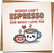 Words Can't Espresso How Much I Love You Greeting Card, Cute Coffee Pun Love Card for Him or Her, 145mm x 145mm, Blank Inside, Kraft Envelope Included, Anniversary Valentine's Day