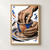 Two hands shaping a cobalt-blue and terracotta clay cup on a pottery wheel, illustrated with dense black contours against white.; frame shown for styling only