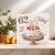 62 Today Birthday Card - Cake, Candles & Cherries - 145mm x 145mm Square Greeting Card - 62nd Birthday for Adults - Cute Confetti Design, Includes Kraft Envelope