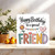 Friend Birthday Card - Happy Birthday to a Special Friend, Cute Illustrated Square Greeting Card, 145mm x 145mm, Includes Kraft Envelope