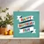 Happy Birthday Fam Greeting Card, 145mm x 145mm Square, Fun Colorful Banner Design, Blank Inside, Includes Kraft Envelope, Birthday Card for Family, Brother, Sister, Cousin, Friend