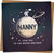 Nanny Love You to the Moon and Back Greeting Card - 145mm x 145mm, Space Astronaut Design, Blank Inside, Kraft Envelope Included - Birthday, Mother’s Day, Thank You
