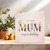 Mum Birthday Card - For a Lovely Mum, Floral Design, 145mm x 145mm Square Greeting Card with Kraft Envelope