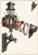 Exploded technical illustration of a railway signal lantern with separated hood, reflector, glass and lamp elements, body, and mounting bracket.