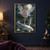 Winged silver-haired fairy in a lilac dress above a large pale fish-like creature in a moonlit marsh.; frame shown for styling only