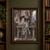 A pointed-eared woman with an auburn braid sits in a stone interior, holding a smoking metal censer by its chain.; frame shown for styling only