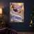 Red-haired pointed-ear woman reclines in a cream hammock above clouds as a large whale-shaped creature floats beneath her.; frame shown for styling only