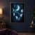 Bright crescent with six cratered moon forms and a faint circular orbit against a deep navy star field.; frame shown for styling only