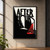 Black AFTER HOURS typography forms a cityscape beside a streetlamp casting ruby-red light over a small white paper boat.; frame shown for styling only