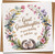 Great Granddaughter Birthday Card – Floral Hedgehog & Blue Tit Design, 145mm x 145mm Square, with Kraft Envelope – Cute Nature Theme, Heart Detail, Quality Greeting Card