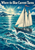Cream-sailed schooner and three leaping dolphins amid teal waves, with distant islands and a bright compass-like sunburst.