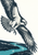 Carved-print osprey banking diagonally over a winding teal river and dark wooded landscape.