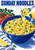 Cobalt-blue bowl of ribbon pasta with a fork lifting a loop, surrounded by tomatoes, leafy herbs, lemon, and striped cloth beneath the title Sunday Noodles.