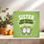 Sister Birthday Card - Have the Most Egg-cellent Birthday - Funny Pun, 145mm x 145mm Square - Cute Sister Card, Includes Kraft Envelope