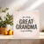 Great Grandma Birthday Card, Floral 145mm x 145mm Square Greeting Card with Kraft Envelope, For a Lovely Great Grandma on Her Birthday