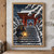 Rear-view bundled courier carrying a glowing lantern up snowy stone steps toward a red gate and distant shrine among snow-covered pines.; frame shown for styling only