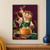 Illustrated otter chef lifting a steaming dumpling with chopsticks above a bamboo steamer against a deep plum background.; frame shown for styling only