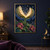A huge glowing seed pod opens above magenta flowers and green leaves beneath a starry midnight-blue sky.; frame shown for styling only
