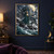 Robed woman holding a luminous pearl on a rocky shore, framed by a large octopus and a bright opening in storm clouds.; frame shown for styling only