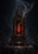 Tall black Gothic iron reliquary on a stone plinth, holding a glowing red heart-shaped ember beneath raven-like curling smoke.