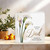 Sympathy Card for Loss of Dad - Calla Lily Design - 145mm x 145mm Square Condolence Greeting Card with Kraft Envelope - Bereavement Thinking of You