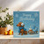 Happy Birthday Dachshund Dog Winter Sledge Card - 145mm x 145mm - Cute Sausage Dog, Includes Kraft Envelope