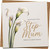 Sympathy Card for Step Mum Loss - Calla Lily Design - 145mm x 145mm Square Condolence Card with Kraft Envelope - Deepest Sympathy Message - Bereavement Greeting