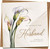 Sympathy Card for Loss of Husband, Calla Lily Condolence Greeting, 145mm x 145mm Square, Includes Kraft Envelope, Deepest Sympathy Message