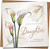 Sympathy Card for Loss of Daughter – 145mm x 145mm Square Condolence Greeting with Lily Design, Sentiment Inside, Includes Kraft Envelope