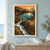 Sunlit turquoise tide pool surrounded by dark rocks, with incoming foam and a small pale crab on a ledge.; frame shown for styling only