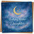 Daughter Birthday Card - Celestial Moon and Stars - 'Birthday Wishes Daughter' - 145mm x 145mm Square Greeting Card, Includes Kraft Envelope
